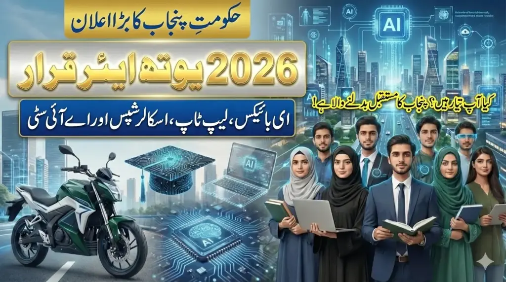 CM Punjab Youth Year 2026 Schemes for Laptops, E-Bikes, and Scholarships