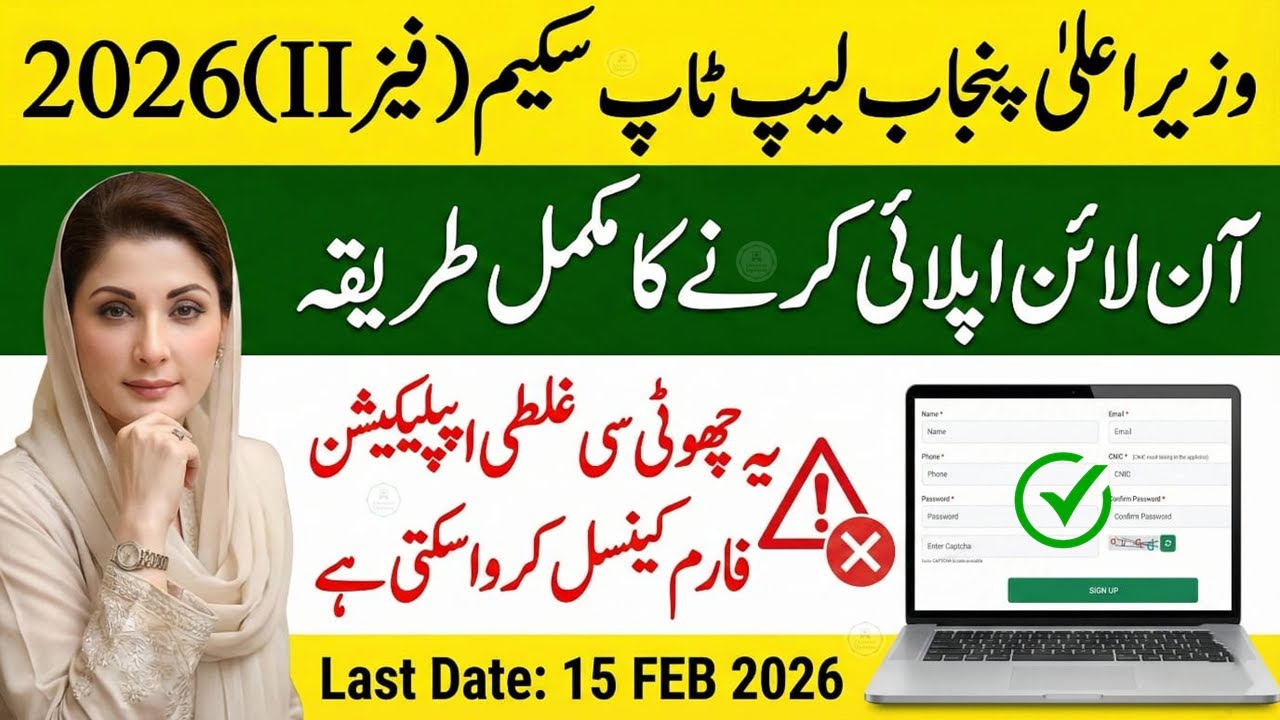 CM Punjab Laptop Scheme 2026 Phase II