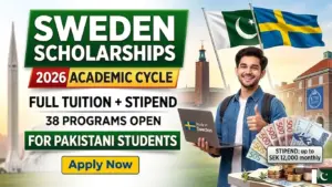 Sweden Scholarships for Pakistanis: 38 Programs Open Now