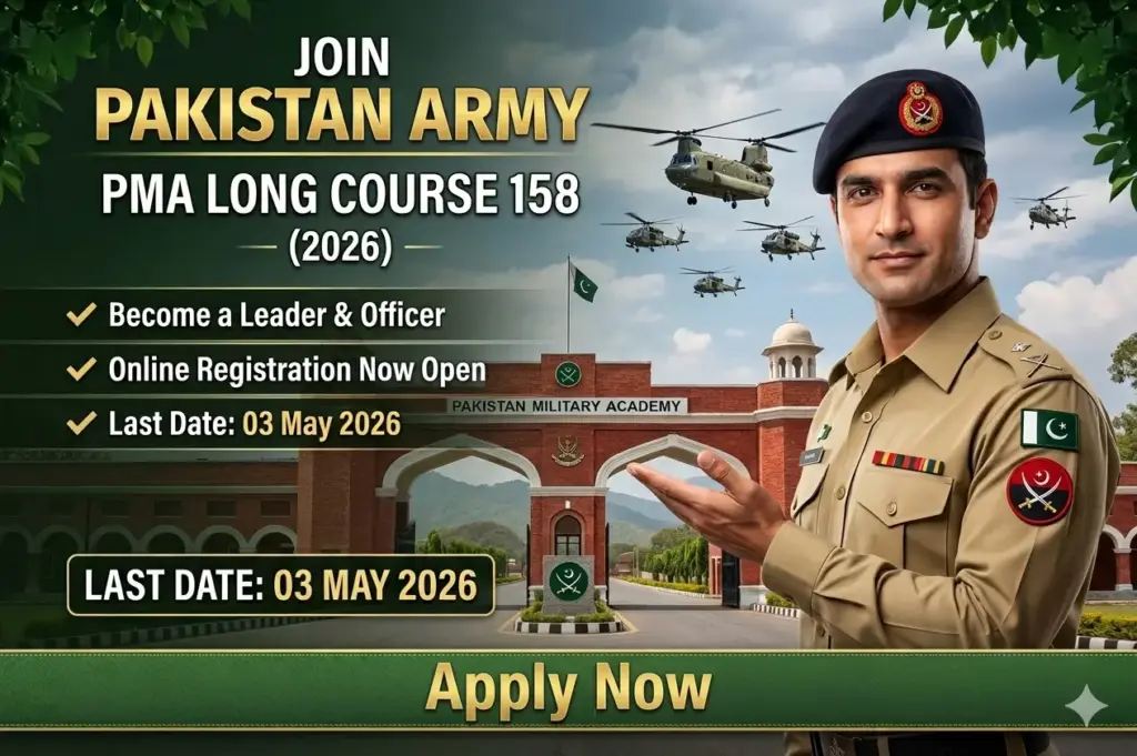 PMA Long Course 158: Apply Now to Join Pakistan Army 2026