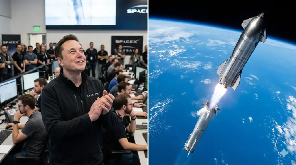 SpaceX Starship orbital mission succeeds